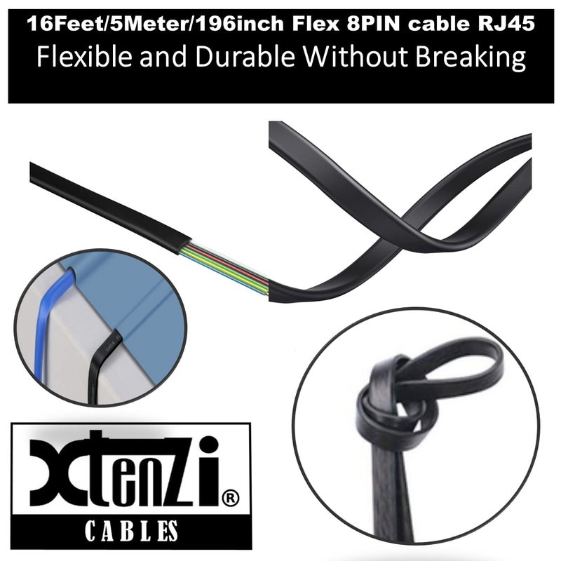 Xtenzi 8Pin Flex Cable XTFC Wire Accessory XT91640 for Amp Bass Remote Knob Compatible with Rockford Fosgate PEQ PPB1 PB1 PLC2 Amplifier - Image 3